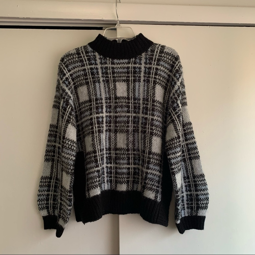 Nine West Plaid Sweater